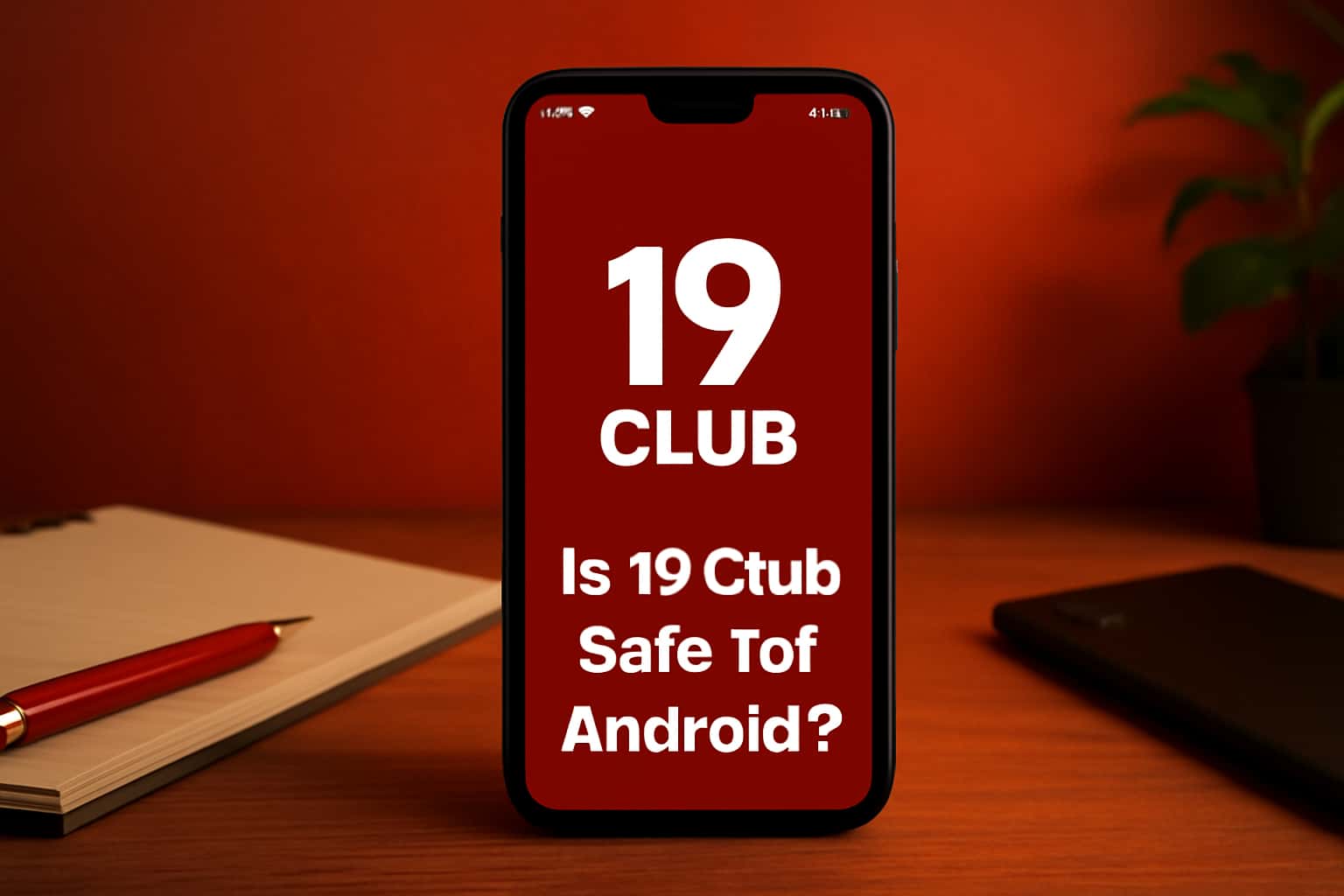 Informational image illustrating the safety of the 19 Club app for Android.