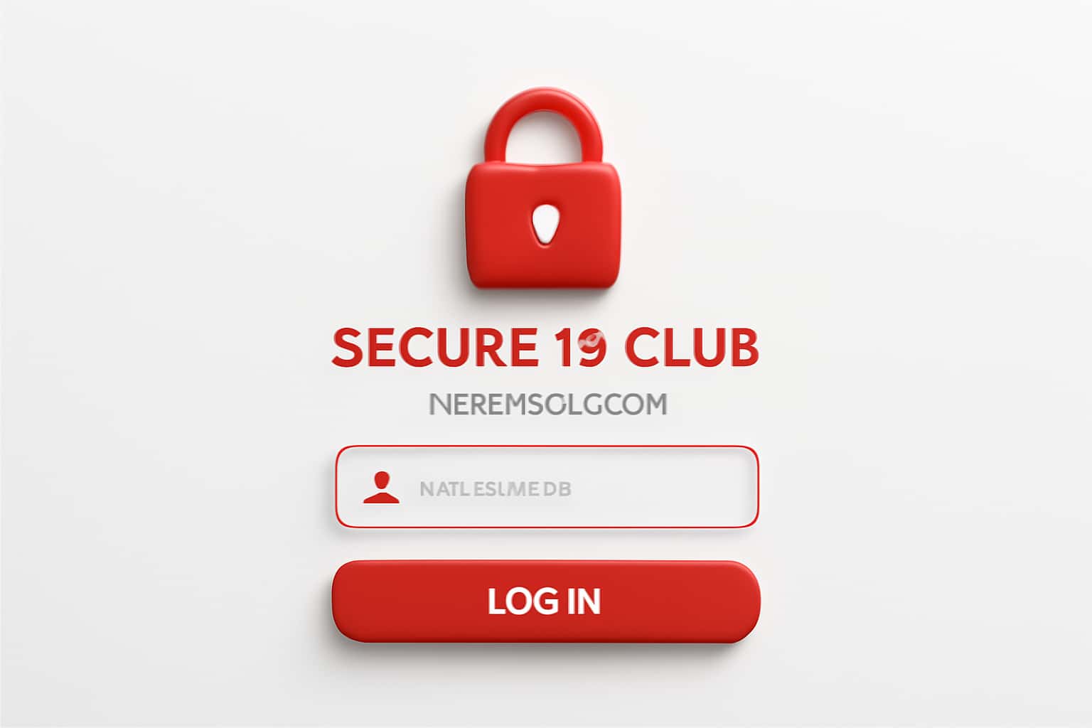 Secure 19 Club Member Login Interface
