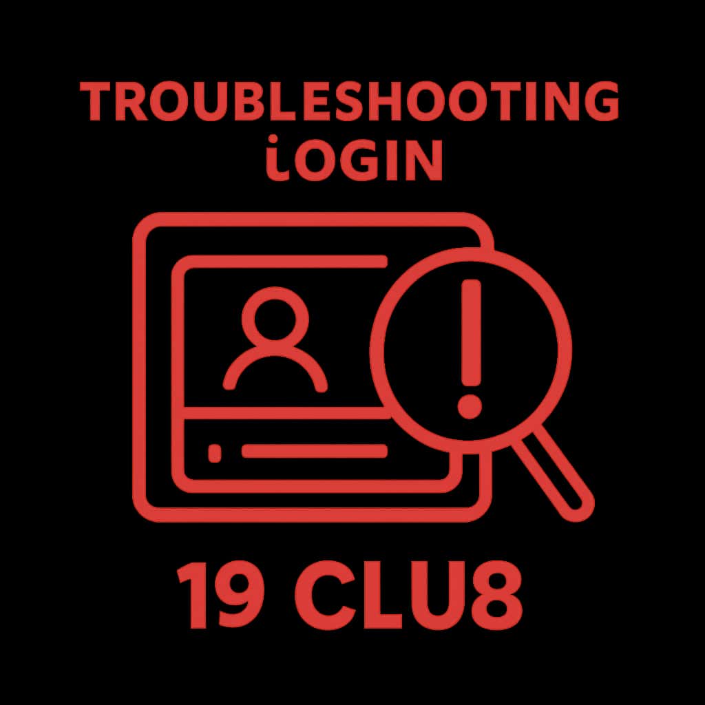 An icon symbolizing support for troubleshooting login issues in 19 Club.
